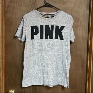 Victorias Secret Pink Short Sleeve Shirt Extra Small